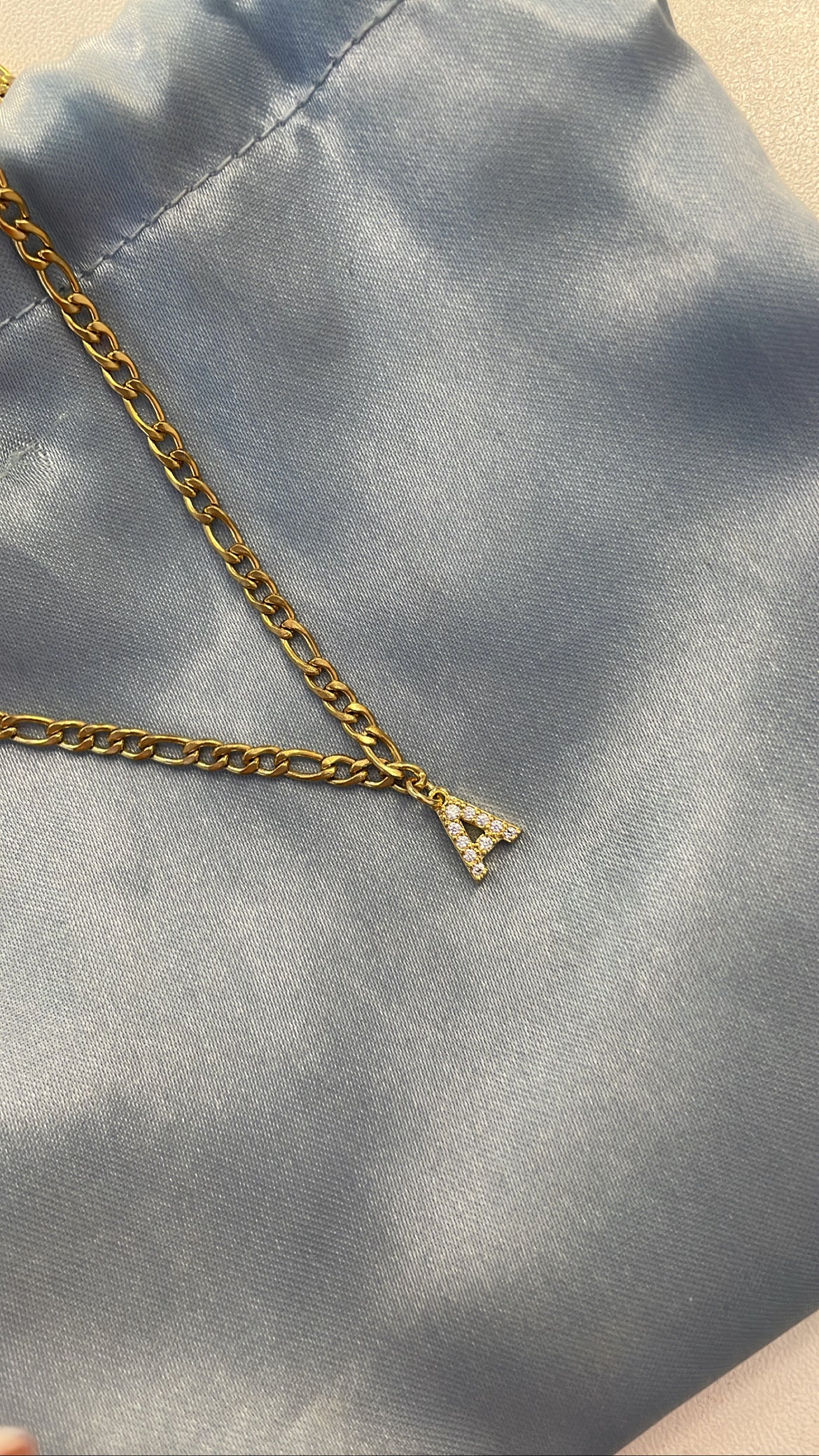 Curb chain initial Necklace