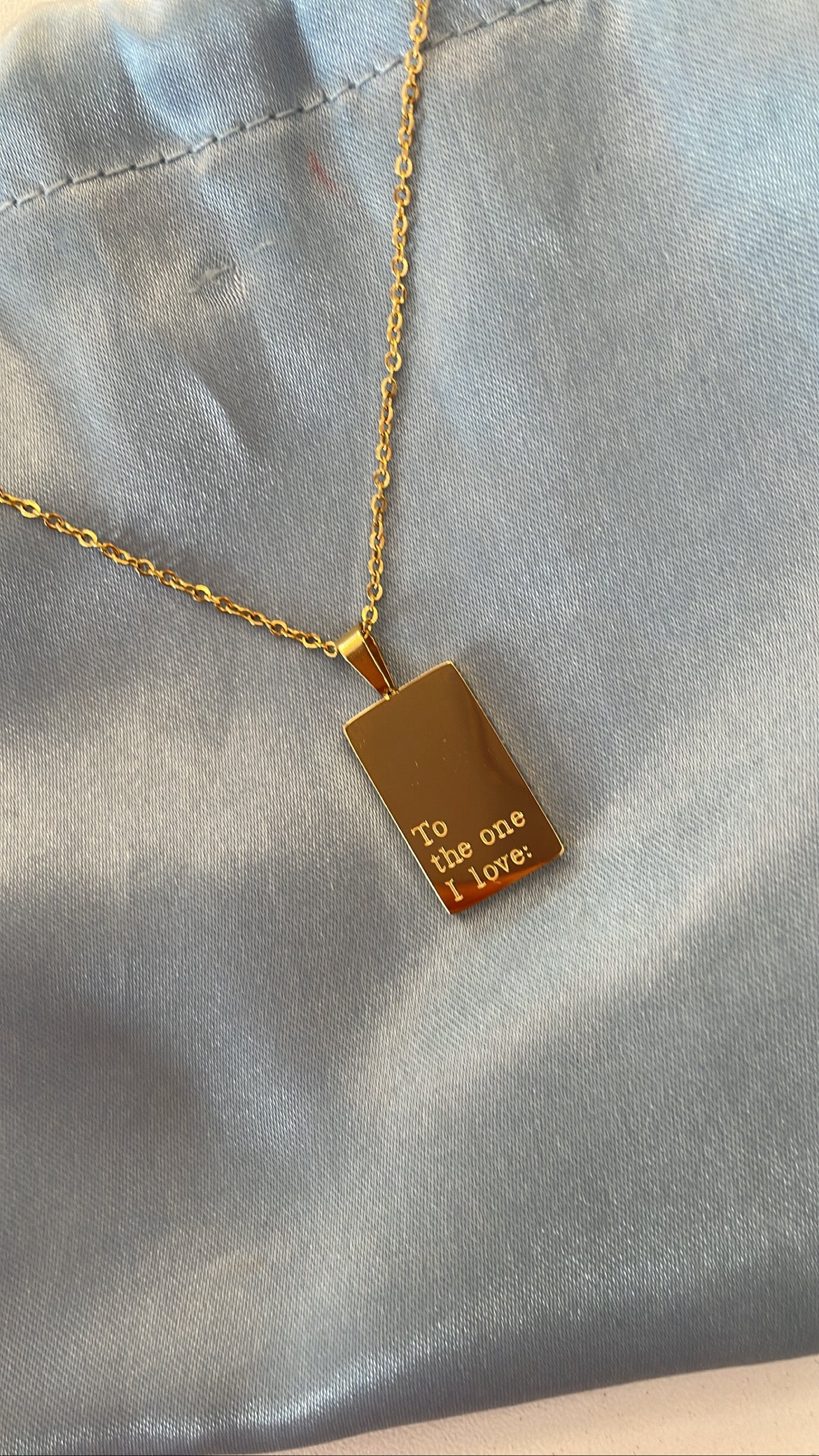 “To the one I love” necklace