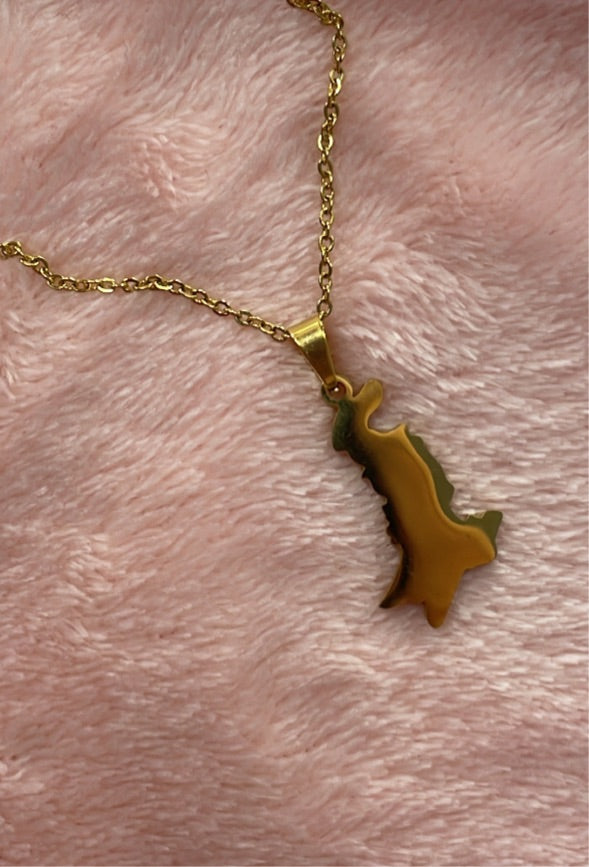 Map Necklace